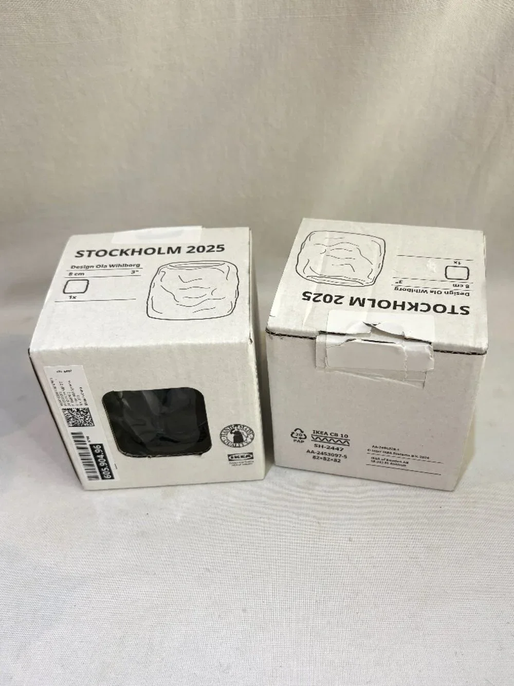 Pair of IKEA Stockholm Tealight Votive Candle Holders Designed by Ola Wihlborg